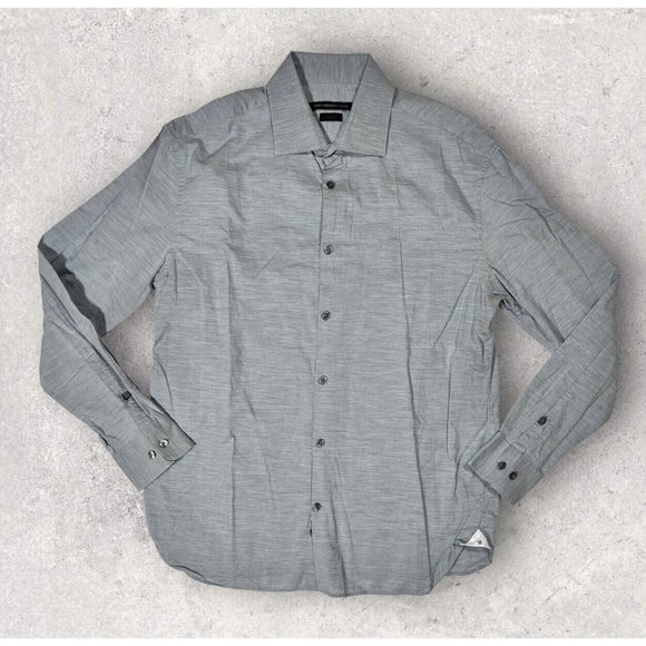 John Varvatos Other - JOHN VARVATOS Sz 16x32-33 MENS Dress Shirt Gray Lightweight Cotton Button